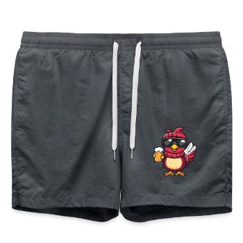 Turkey après-ski beer - Swim Trunks - anthracite - Front - AI Model Male 185 light (185cm)