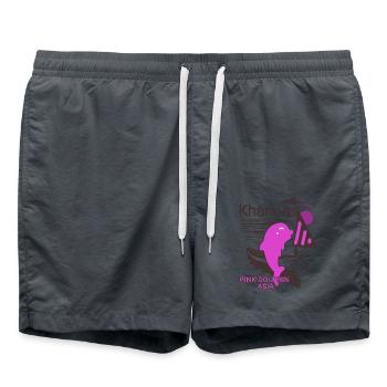 Dolphin lover gift - Badeshorts - Anthrazit - Vorne - AI Model Male 185 light (185cm)