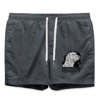 Love Rhodesian Ridgeback - Swim Trunks - anthracite - Front - AI Model Male 185 light (185cm)