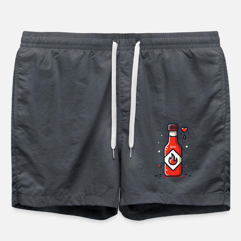 Flaming, hot and spicy sauce - Swim Trunks - anthracite