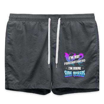 Procrastiner1 - Short de bain - charbon - Devant - AI Model Male 185 light (185cm)
