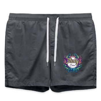 Italy Crew Holidays - Swim Trunks - anthracite - Front - AI Model Male 185 light (185cm)