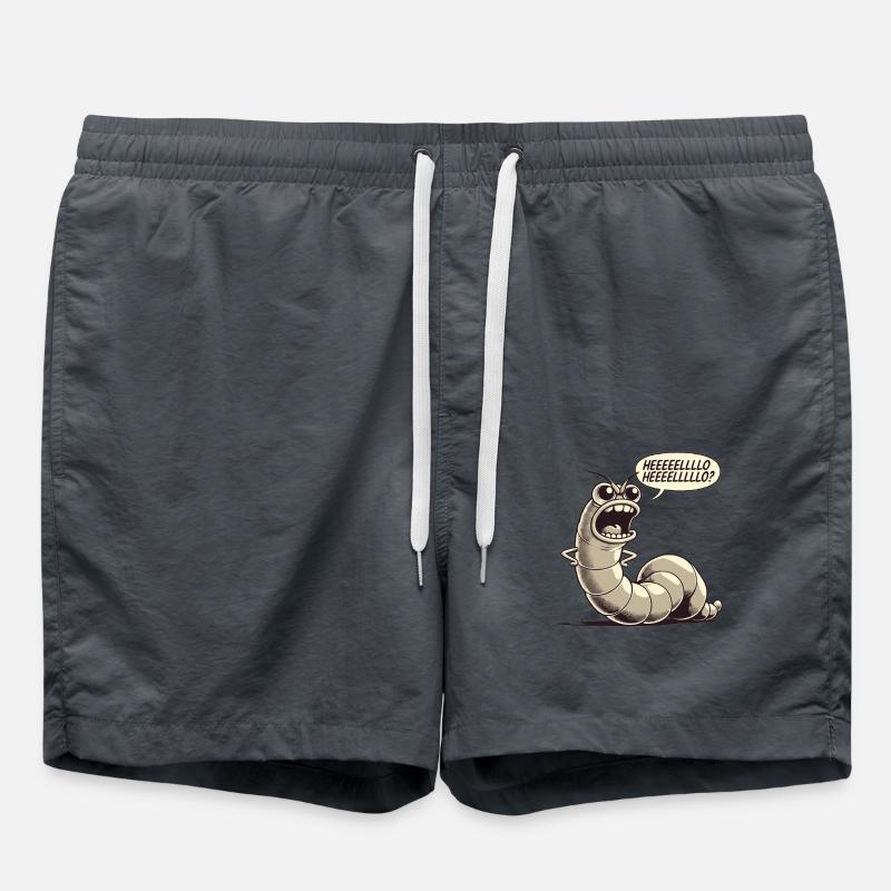 Un ver exigeant se plaint - Short de bain - charbon