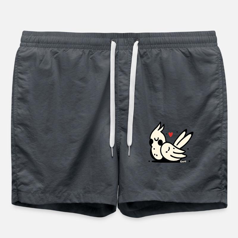 Cacatoès endormi - Short de bain - charbon