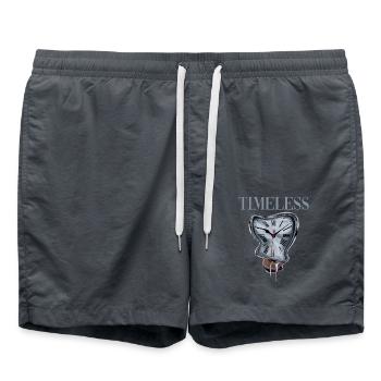 Timeless für Zeitlose Menschen - Badeshorts - Anthrazit - Vorne - AI Model Male 185 light (185cm)