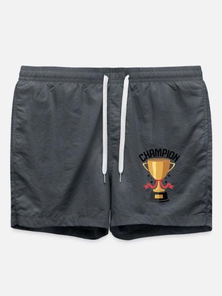 TSHIRT COOL, CHAMPION - Short de bain - charbon