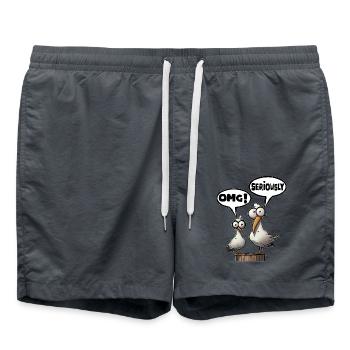 sérieusement omg Fun Shirt - Short de bain - charbon - Devant - AI Model Male 185 light (185cm)
