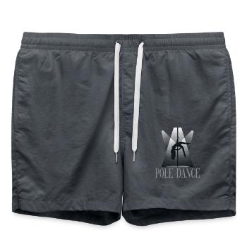 Pole Dance Pole Tänzerin Stangentanz - Badeshorts - Anthrazit - Vorne - AI Model Male 185 light (185cm)