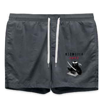 Cat Ninja – Silently in the kitchen - Swim Trunks - anthracite - Front - AI Model Male 185 light (185cm)