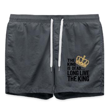 The King is Dead long live the King - Badeshorts - Anthrazit - Vorne - AI Model Male 185 light (185cm)