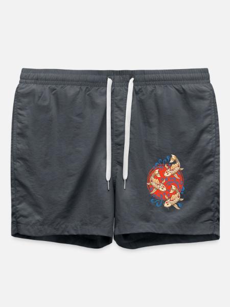 Koi Fish Koi Carp Lovers - Swim Trunks - anthracite