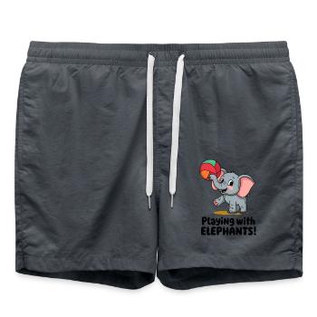 ÉLÉPHANT - Short de bain - charbon - Devant - AI Model Male 185 light (185cm)
