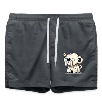Mignon animal à dents de sabre - Short de bain - charbon - Devant - AI Model Male 185 light (185cm)