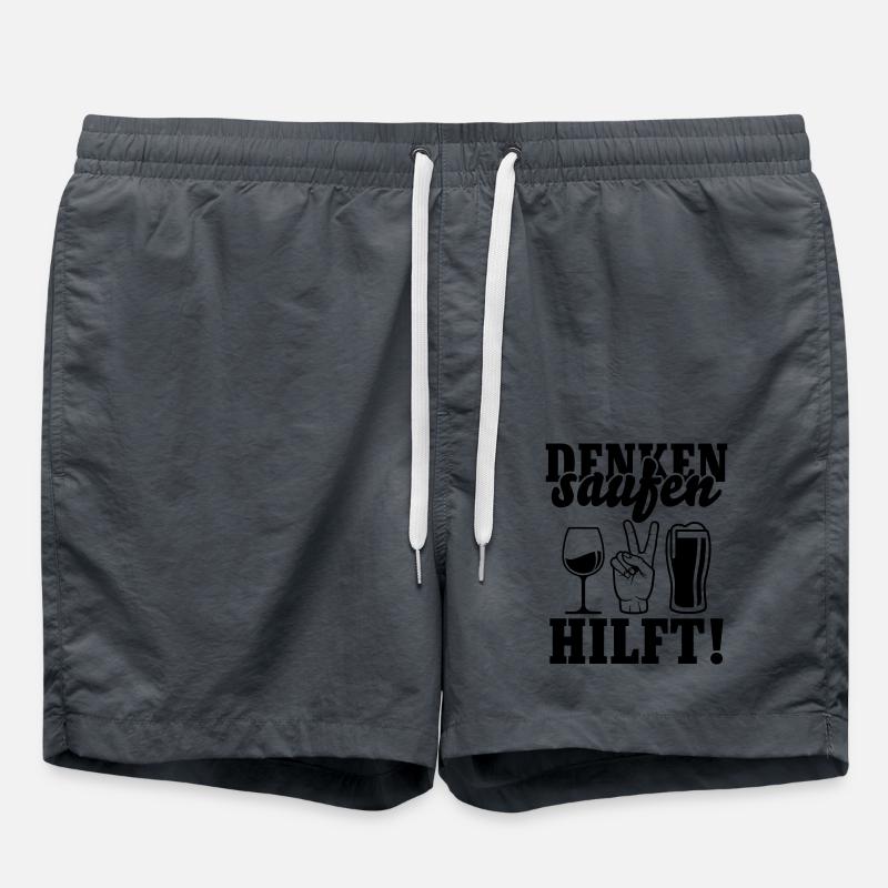 Drinking helps - Swim Trunks - anthracite