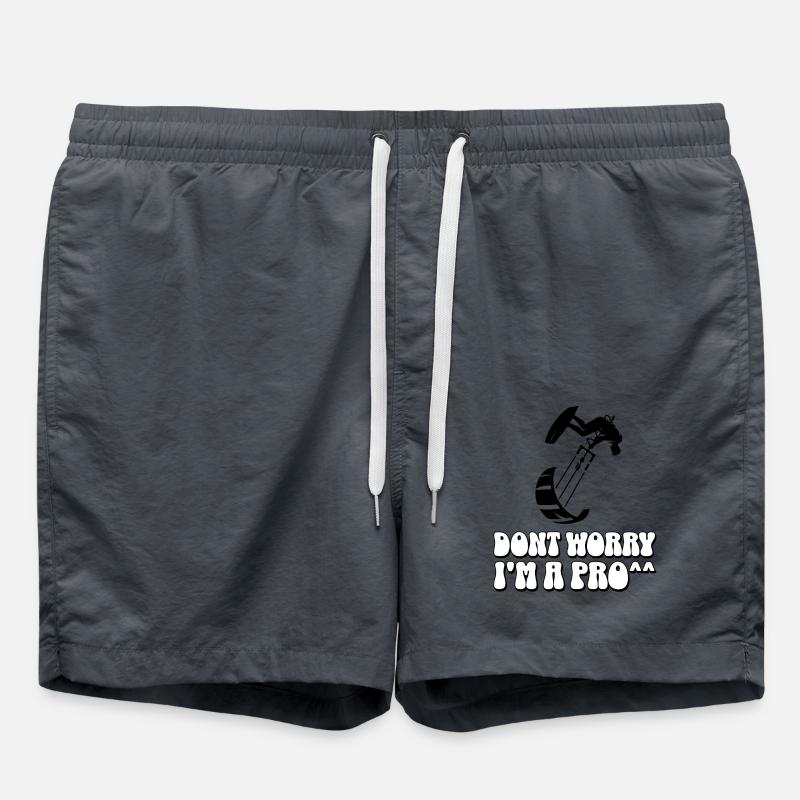 Kitesurf Kitesurfer Kiteboard - Short de bain - charbon