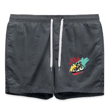 Road Bike Bike Road Bikes for Cycling Fans Biker - Swim Trunks - anthracite - Front - AI Model Male 185 light (185cm)