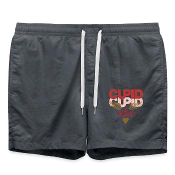 Romantic Valentine's Day Love & Valentine's Day - Swim Trunks - anthracite - Front - AI Model Male 185 light (185cm)