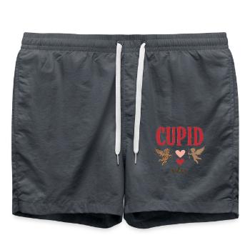 Romantic Valentine's Day Love & Valentine's Day - Swim Trunks - anthracite - Front - AI Model Male 185 light (185cm)