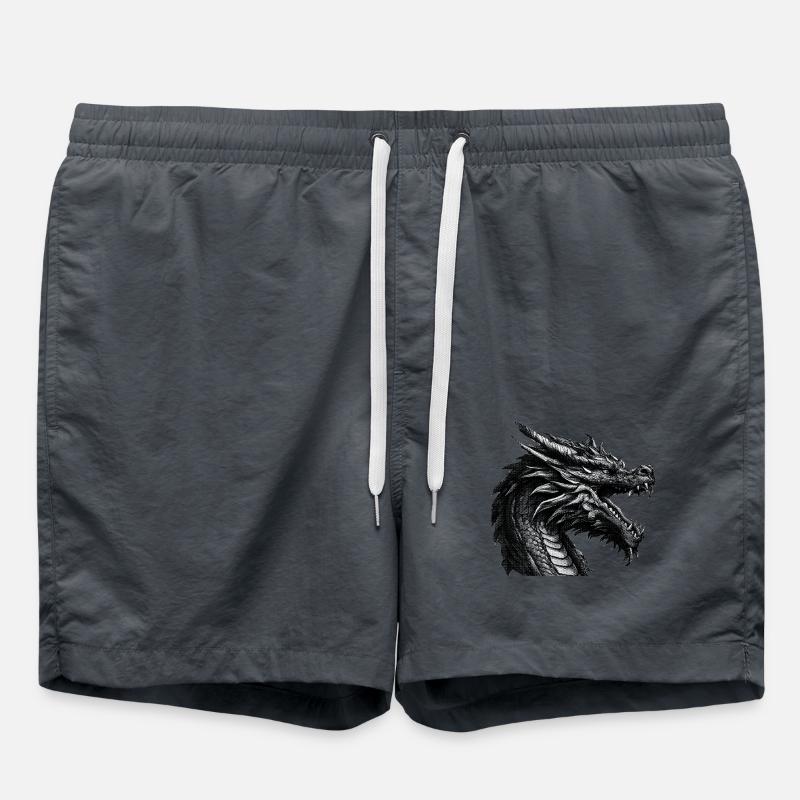 Great Dragon - Swim Trunks - anthracite