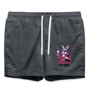 Team Ski Haserl On Tour Après Ski - Swim Trunks - anthracite - Front - AI Model Male 185 light (185cm)