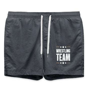 Wrestling Team - Badeshorts - Anthrazit - Vorne - AI Model Male 185 light (185cm)