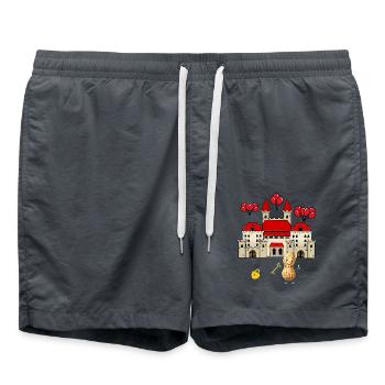 Peanut Dream House Property Félicitations Maison - Short de bain - charbon - Devant - AI Model Male 185 light (185cm)
