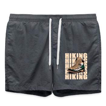 Explore the mountains with your hiking boots - Swim Trunks - anthracite - Front - AI Model Male 185 light (185cm)