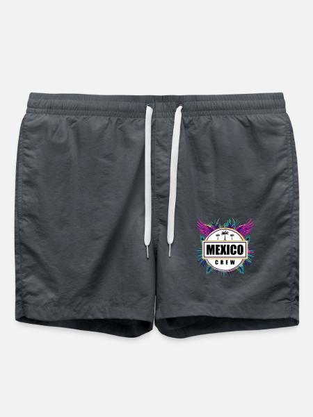 Mexiko Crew Tropisch - Badeshorts - Anthrazit
