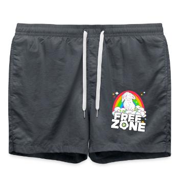 Free Zone Ostern - Badeshorts - Anthrazit - Vorne - AI Model Male 185 light (185cm)