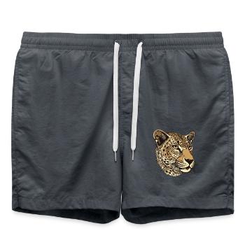Portrait de guépard - Short de bain - charbon - Devant - AI Model Male 185 light (185cm)