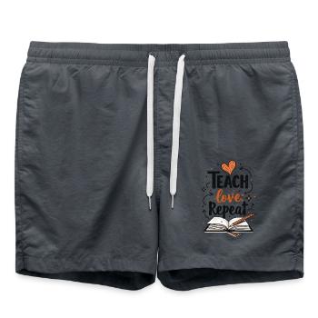 Teach Love Repeat – École de formation des formateurs d’enseignants - Short de bain - charbon - Devant - AI Model Male 185 light (185cm)