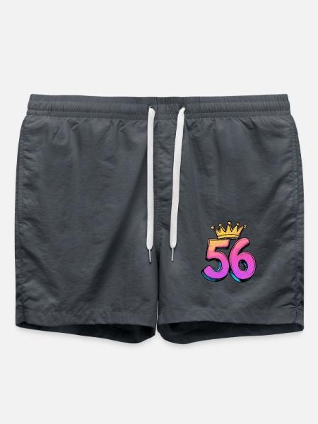56 Number Krone - Swim Trunks - anthracite