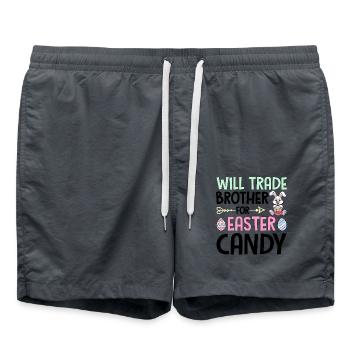 Échangera son frère contre des bonbons de Pâques - Short de bain - charbon - Devant - AI Model Male 185 light (185cm)