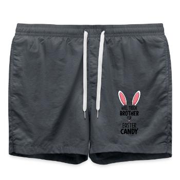 Échangera son frère contre des bonbons de Pâques - Short de bain - charbon - Devant - AI Model Male 185 light (185cm)