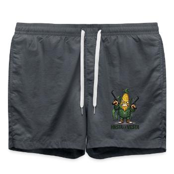 Gangster Maïs Hasta La Vista – Maïs en épi Gangster - Short de bain - charbon - Devant - AI Model Male 185 light (185cm)