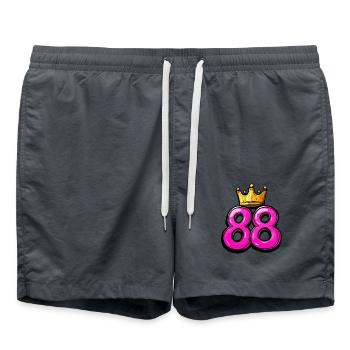 Couronne à 88 chiffres - Short de bain - charbon - Devant - AI Model Male 185 light (185cm)