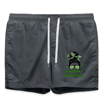 New Kidney Owner 2023 Messy Bun Groovy Kidney - Badeshorts - Anthrazit - Vorne - AI Model Male 185 light (185cm)
