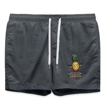 Pineapple Fruity Gangsta L’ananas le plus dur du monde - Short de bain - charbon - Devant - AI Model Male 185 light (185cm)