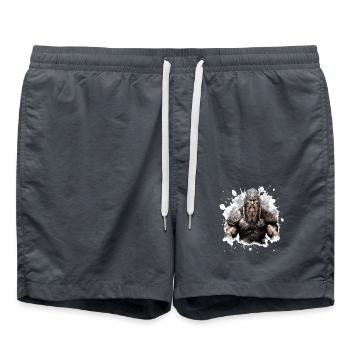 Viking Oding Muscles Musculation - Short de bain - charbon - Devant - AI Model Male 185 light (185cm)
