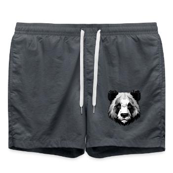 Tête de panda - Short de bain - charbon - Devant - AI Model Male 185 light (185cm)
