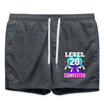 20e anniversaire - Short de bain - charbon - Devant - AI Model Male 185 light (185cm)