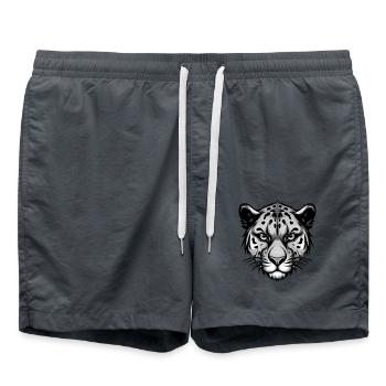 Tête de guépard - Short de bain - charbon - Devant - AI Model Male 185 light (185cm)