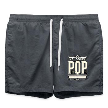 The Coolest Pop 10 - Badeshorts - Anthrazit - Vorne - AI Model Male 185 light (185cm)