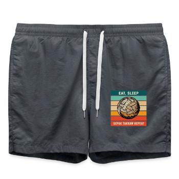 Sepak Takraw Joueur Foot Volley-ball Footvolley - Short de bain - charbon - Devant - AI Model Male 185 light (185cm)