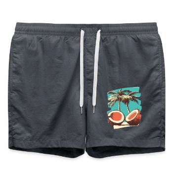 Kokosnuss Coconut - Badeshorts - Anthrazit - Vorne - AI Model Male 185 light (185cm)