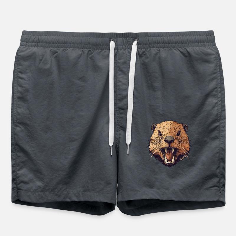 Wild Beaver - Swim Trunks - anthracite