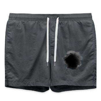 biker gift, man, woman, kids cloud t-shirt, - Swim Trunks - anthracite - Front - AI Model Male 185 light (185cm)