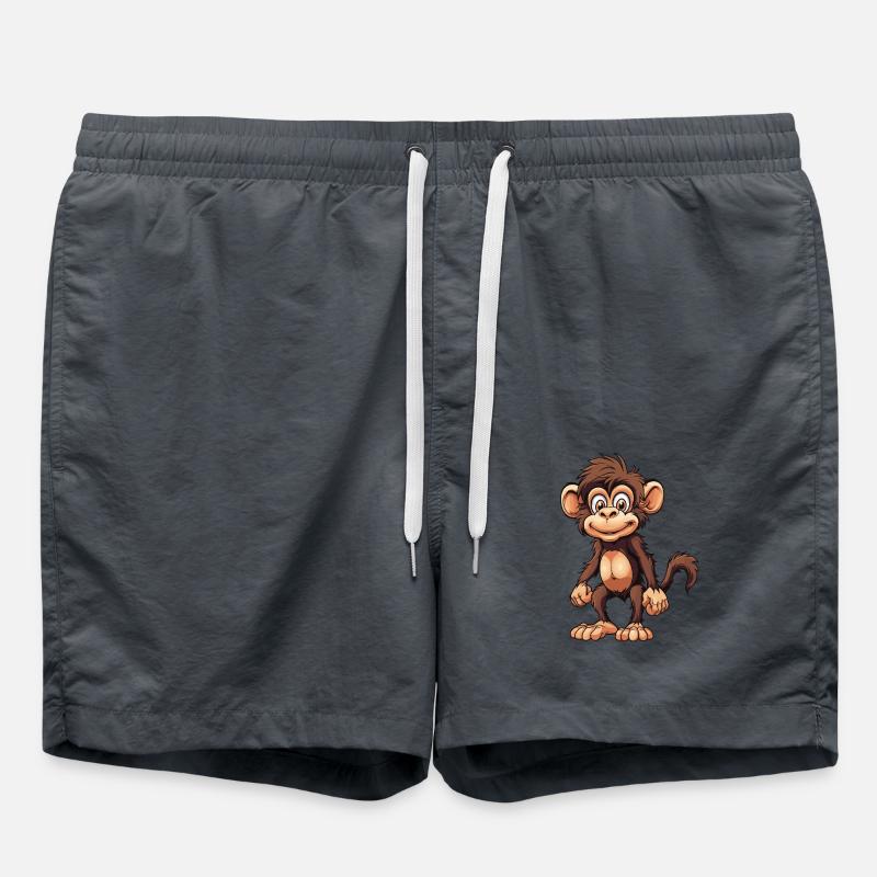 Affe Tier - Badeshorts - Anthrazit