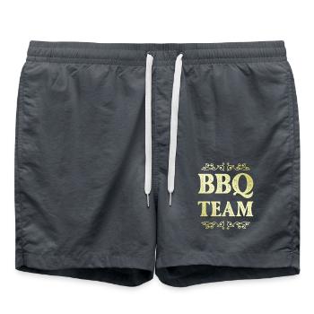 Bbq Team - Badeshorts - Anthrazit - Vorne - AI Model Male 185 light (185cm)