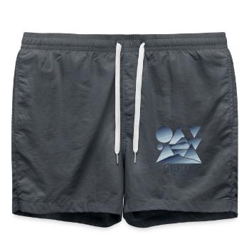 Crète Grèce Souvenir Géométrique Moderne - Short de bain - charbon - Devant - AI Model Male 185 light (185cm)